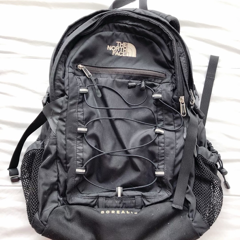 Black north face back pack